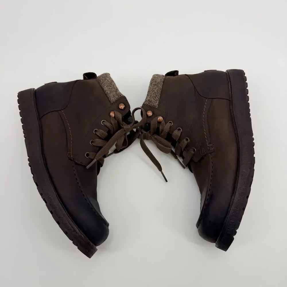 UGG Merrick Rugged Waterproof Brown Leather Mens Lace Up Boot 9.5